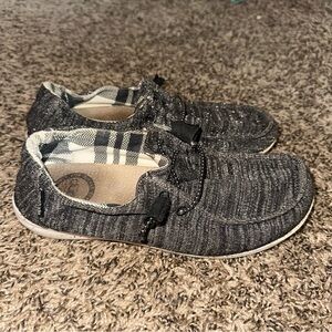 Hey Dude Black and White Loafers